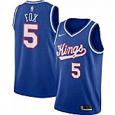 Kings 5 De'Aaron Fox Blue Nike Swingman Jersey Dzhi,baseball caps,new era cap wholesale,wholesale hats